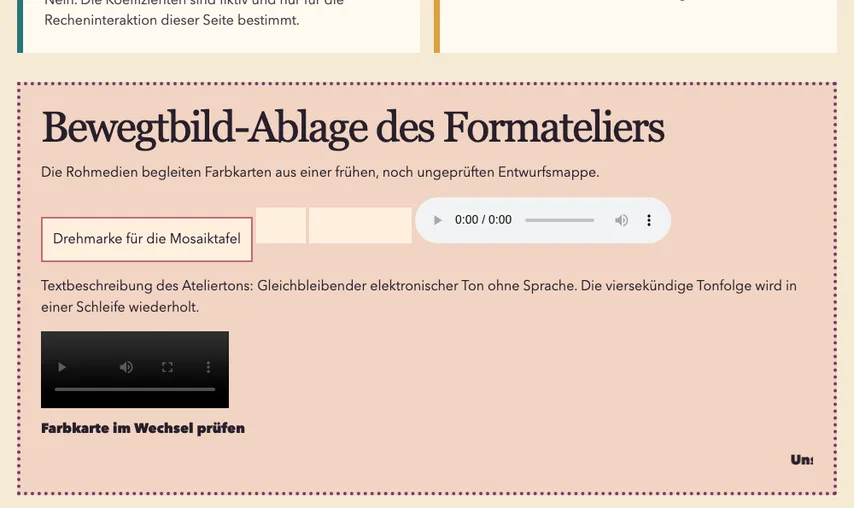 In derselben vollständigen Medienablage steht jetzt eine Textbeschreibung: gleichbleibender elektronischer Ton ohne Sprache, dessen viersekündige Folge wiederholt wird. Der manuelle Hörvergleich ist noch offen.